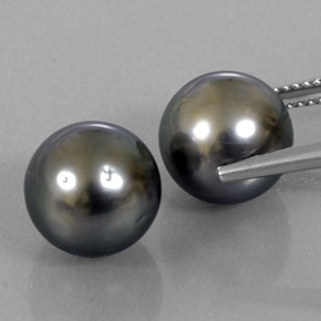 Pearl Gemstones in 10.5 mm Size for Sale, Pearl Stones in Silver Color