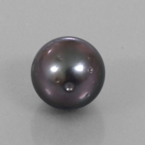 9.20 ct Gray Pearl Stone, Natural Pearl in Spherical Shape for Sale