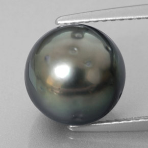 7.08 ct Gray Pearl Gemstone, Pearl Gem in Spherical Shape for Sale.