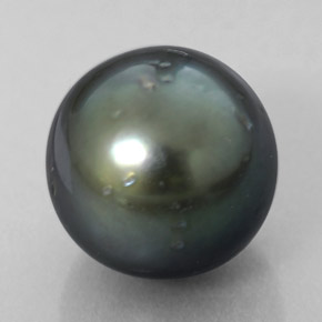 8.39 ct Silver Pearl Stone, Natural Pearl in Spherical Shape for Sale