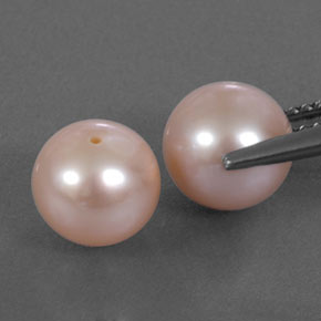 Pearl Gemstones in 7.5 mm Size for Sale, Pearl Stones in Light Pink Color