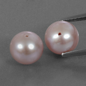 5.97 ct Pink Pearl Gemstone, Pearl Gem in Drilled Sphere Shape for Sale.