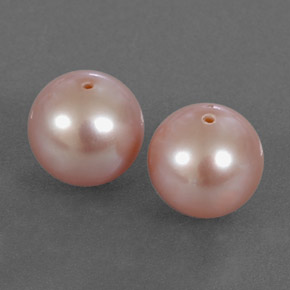 5.84 ctw Pink Pearl Stones, Natural Pearl in Drilled Sphere Shape for Sale