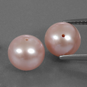 7.11 ct Pink Pearl Gemstone, Pearl Gem in Drilled Sphere Shape for Sale.
