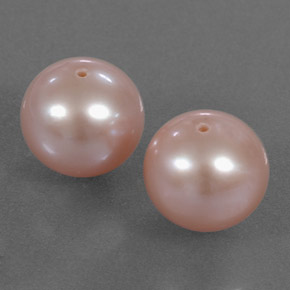 7.11 ct Pink Pearl Stone, Natural Pearl in Drilled Sphere Shape for Sale