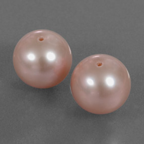 6.18 ctw Pink Pearl Stones, Natural Pearl in Drilled Sphere Shape for Sale