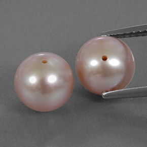 Medium Pink Pearl Gem - 3.2ct Drilled Sphere (ID: 334511)