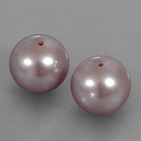 6.40 ctw Pink Pearl Stones, Natural Pearl in Drilled Sphere Shape for Sale