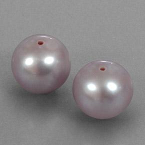 6.16 ctw Pink Pearl Stones, Natural Pearl in Drilled Sphere Shape for Sale