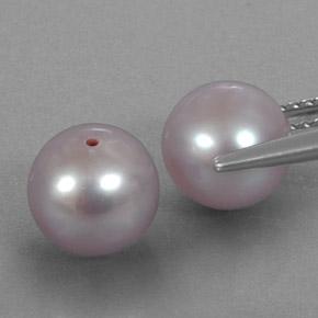 Pearl Gemstones in 7.7 mm Size for Sale, Pearl Stones in Medium Pink Color