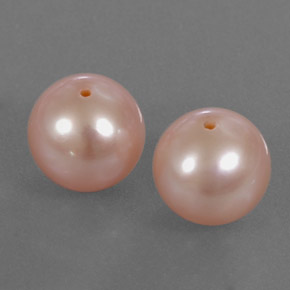 6.12 ctw Pink Pearl Stones, Natural Pearl in Drilled Sphere Shape for Sale