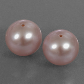 6.99 ctw Pink Pearl Stones, Natural Pearl in Drilled Sphere Shape for Sale