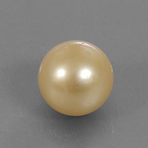 13.80 ct Yellow Pearl Stone, Natural Pearl in Spherical Shape for Sale
