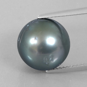 12.54 ct Gray Pearl Gemstone, Pearl Gem in Spherical Shape for Sale.