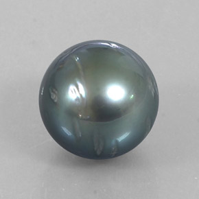 12.54 ct Gray Pearl Stone, Natural Pearl in Spherical Shape for Sale