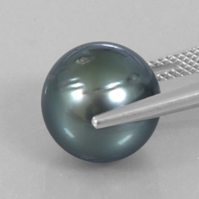 Pearl Gemstone in 12.1 mm Size for Sale, Pearl Stone in Silver Color