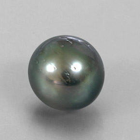 14.27 ct Gray Pearl Stone, Natural Pearl in Spherical Shape for Sale