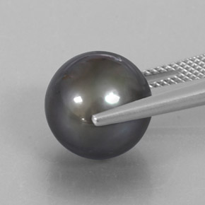 Pearl Gemstone in 12.1 mm Size for Sale, Pearl Stone in Silver Color
