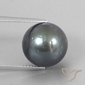 Perla grigio taglio sfera da 12,49 ct dal mare del sud, dimensione 12,2mm, pietra preziosa naturale Coltivato d'acqua salata , purezza Opaque, Perla Sferico da 1 pz, durezza Mohs di 2,5 - 4,5, Photo A