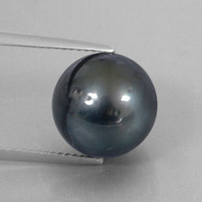 12.65 ct Gray Pearl Gemstone, Pearl Gem in Spherical Shape for Sale.