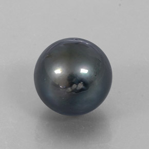 12.65 ct Gray Pearl Stone, Natural Pearl in Spherical Shape for Sale