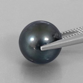 Pearl Gemstone in 12 mm Size for Sale, Pearl Stone in Silver Color
