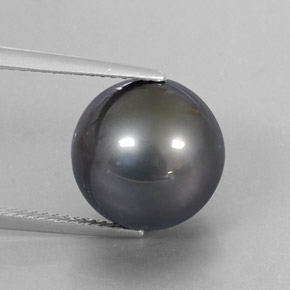 13.13 ct Silver Pearl Gemstone, Pearl Gem in Spherical Shape for Sale.