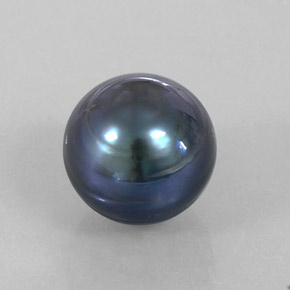 12.49 ct Gray Pearl Stone, Natural Pearl in Spherical Shape for Sale