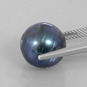 Pearl Gemstone in 12.2 mm Size for Sale, Pearl Stone in Silver Color