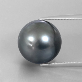 Dark Gray Pearl Gem - 13.5ct Spherical (ID: 338170)