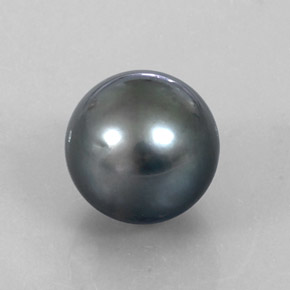 13.50 ct Gray Pearl Stone, Natural Pearl in Spherical Shape for Sale