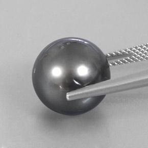 Pearl Gemstone in 12.2 mm Size for Sale, Pearl Stone in Grey Color