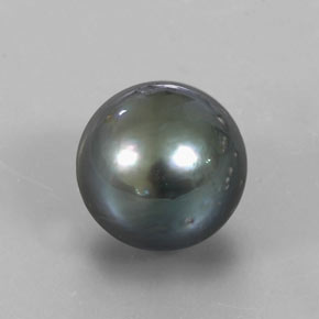 12.93 ct Gray Pearl Stone, Natural Pearl in Spherical Shape for Sale