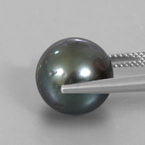 Pearl Gemstone in 12.2 mm Size for Sale, Pearl Stone in Silver Color