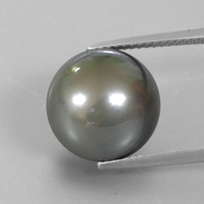 14.80 ct Gray Pearl Gemstone, Pearl Gem in Spherical Shape for Sale.