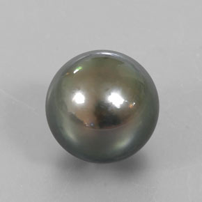 14.80 ct Gray Pearl Stone, Natural Pearl in Spherical Shape for Sale