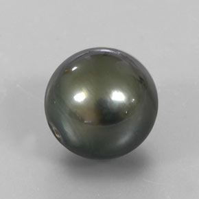 15.48 ct Gray Pearl Stone, Natural Pearl in Spherical Shape for Sale