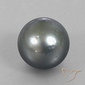 13.62 ct Gray Pearl Stone, Natural Pearl in Spherical Shape for Sale