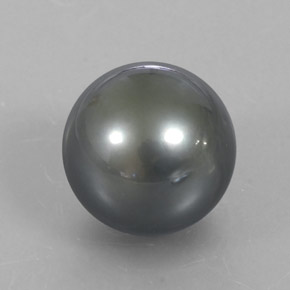 13.23 ct Gray Pearl Stone, Natural Pearl in Spherical Shape for Sale