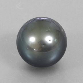13.97 ct Gray Pearl Stone, Natural Pearl in Spherical Shape for Sale