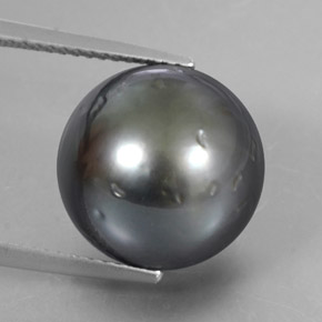 16.38 ct Gray Pearl Gemstone, Pearl Gem in Spherical Shape for Sale.