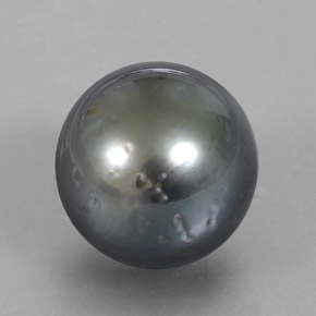 16.38 ct Gray Pearl Stone, Natural Pearl in Spherical Shape for Sale