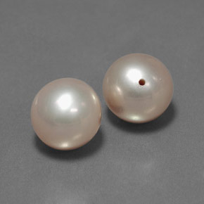 6.24 ctw Pink Pearl Stones, Natural Pearl in Drilled Sphere Shape for Sale