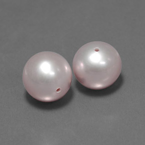 6.10 ct Pink Pearl Stone, Natural Pearl in Drilled Sphere Shape for Sale