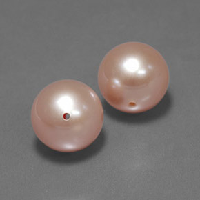 7.10 ct Pink Pearl Stone, Natural Pearl in Drilled Sphere Shape for Sale