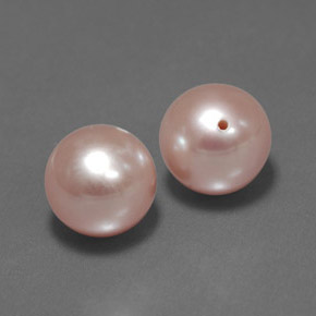 6.61 ctw Pink Pearl Stones, Natural Pearl in Drilled Sphere Shape for Sale