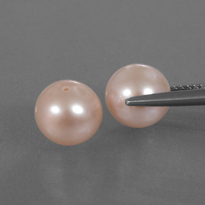 Pearl Gemstone in 7.8 mm Size for Sale, Pearl Stone in Pink Color