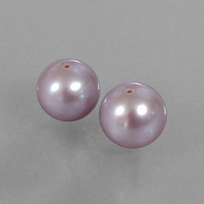 6.11 ctw Pink Pearl Stones, Natural Pearl in Drilled Sphere Shape for Sale