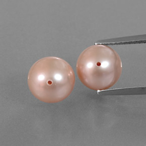 6.67 ct Pink Pearl Gemstone, Pearl Gem in Drilled Sphere Shape for Sale.