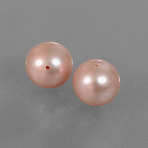 6.67 ct Pink Pearl Stone, Natural Pearl in Drilled Sphere Shape for Sale